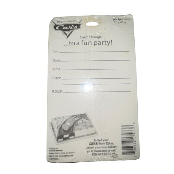 NIP Hallmark Disney Cars Birthday Party Invitations 8Ct Mater Lightning McQueen - Picture 2 of 3